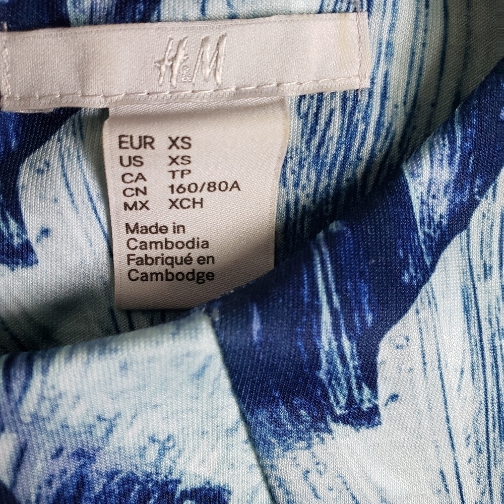 H&M Blue Dress SZ XS - Picture 6 of 6